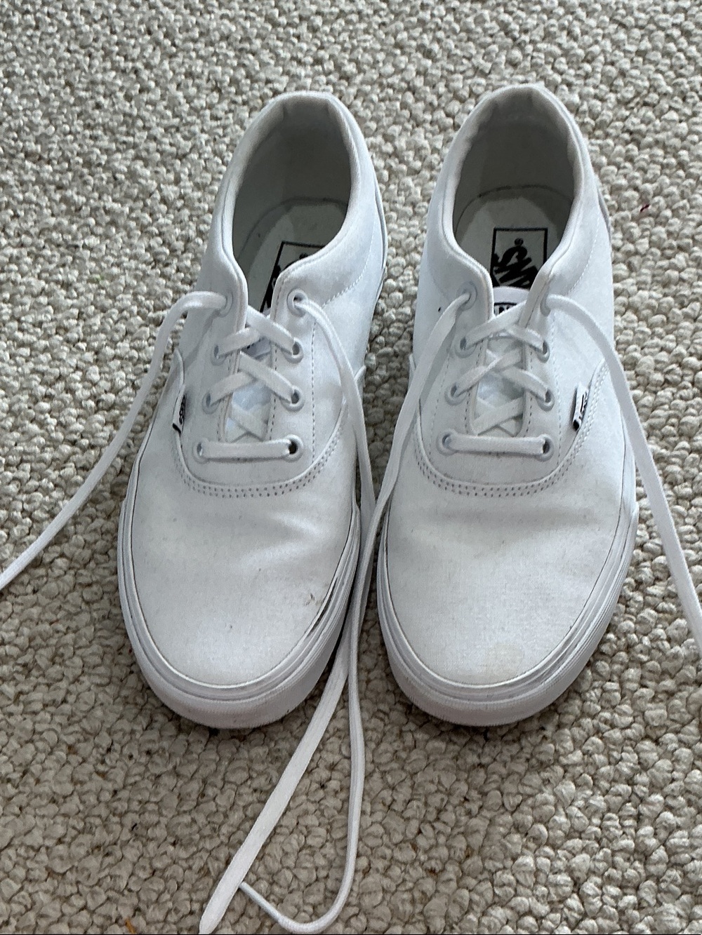 Vans Classic White Canvas Low-Top Sneakers
